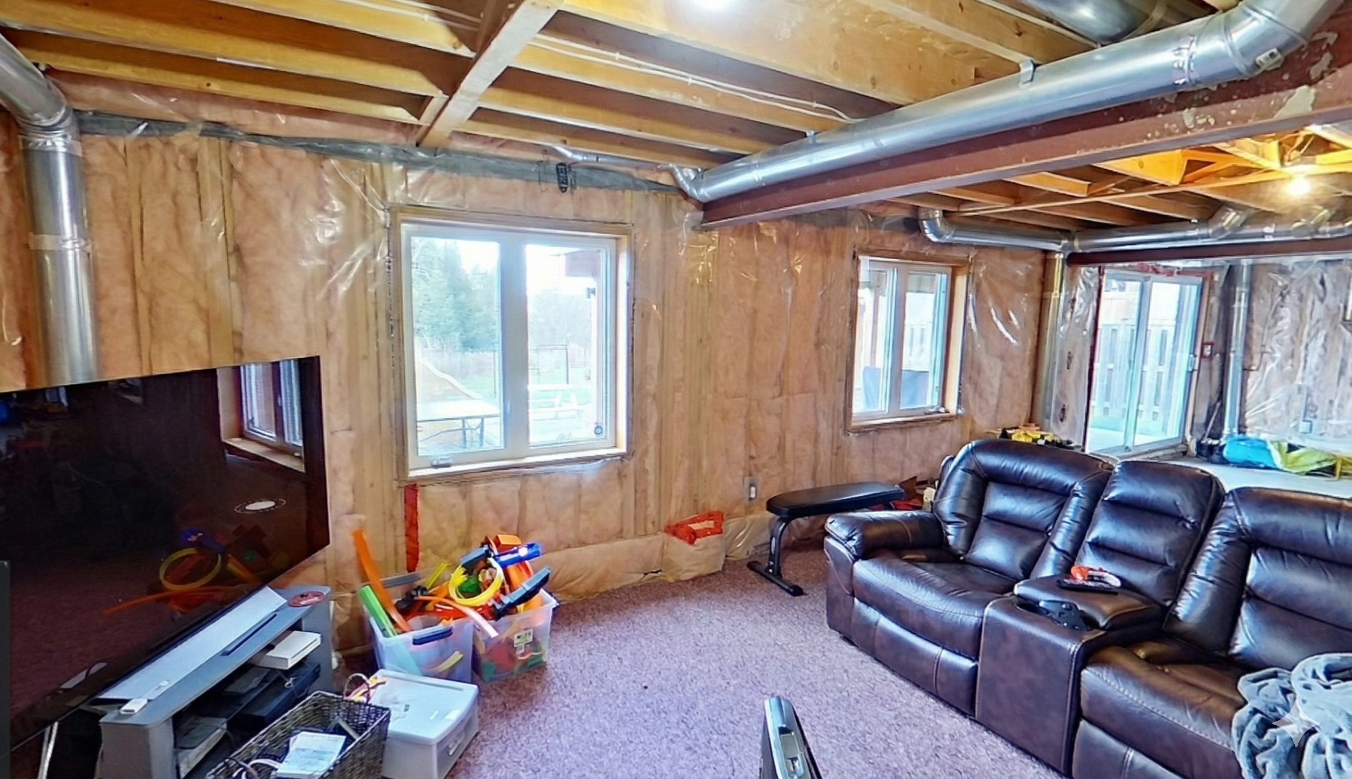 Before: TV and couch area